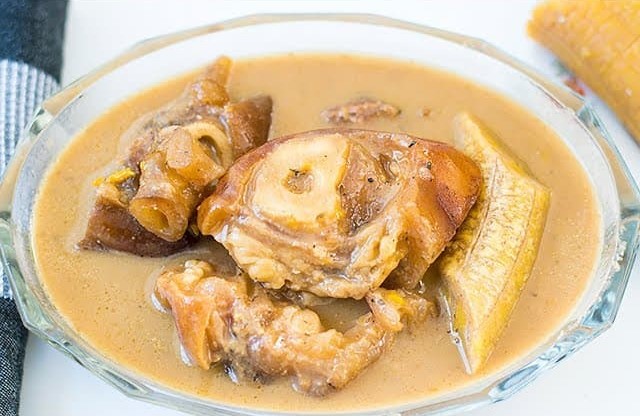 image of a serving of cow leg pepper soup