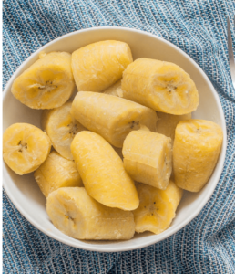 A Bowl of Boiled plantains