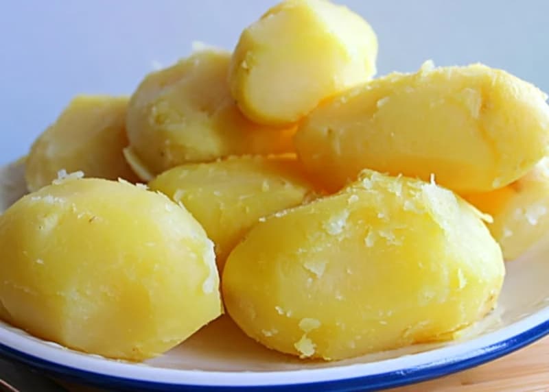 A bowl of Boiled Irish potatoes
